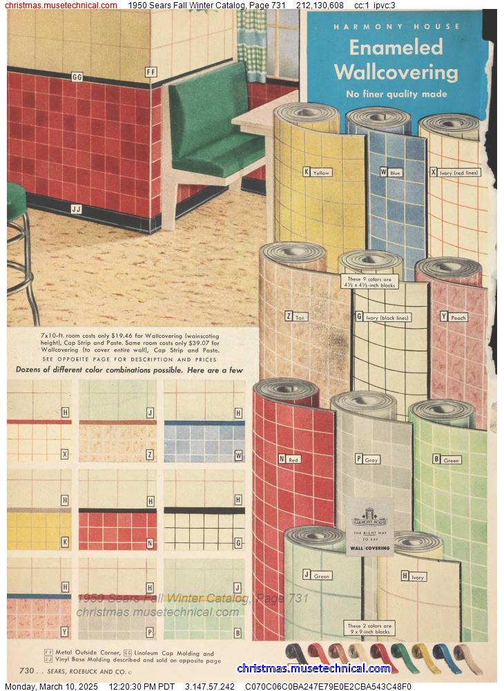 1950 Sears Fall Winter Catalog, Page 731