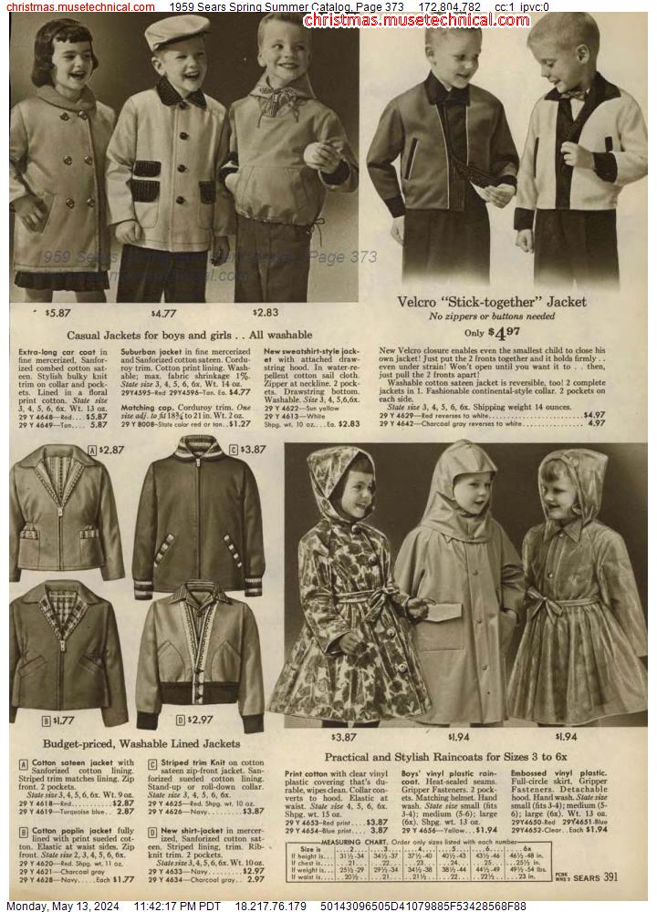 1959 Sears Spring Summer Catalog, Page 373