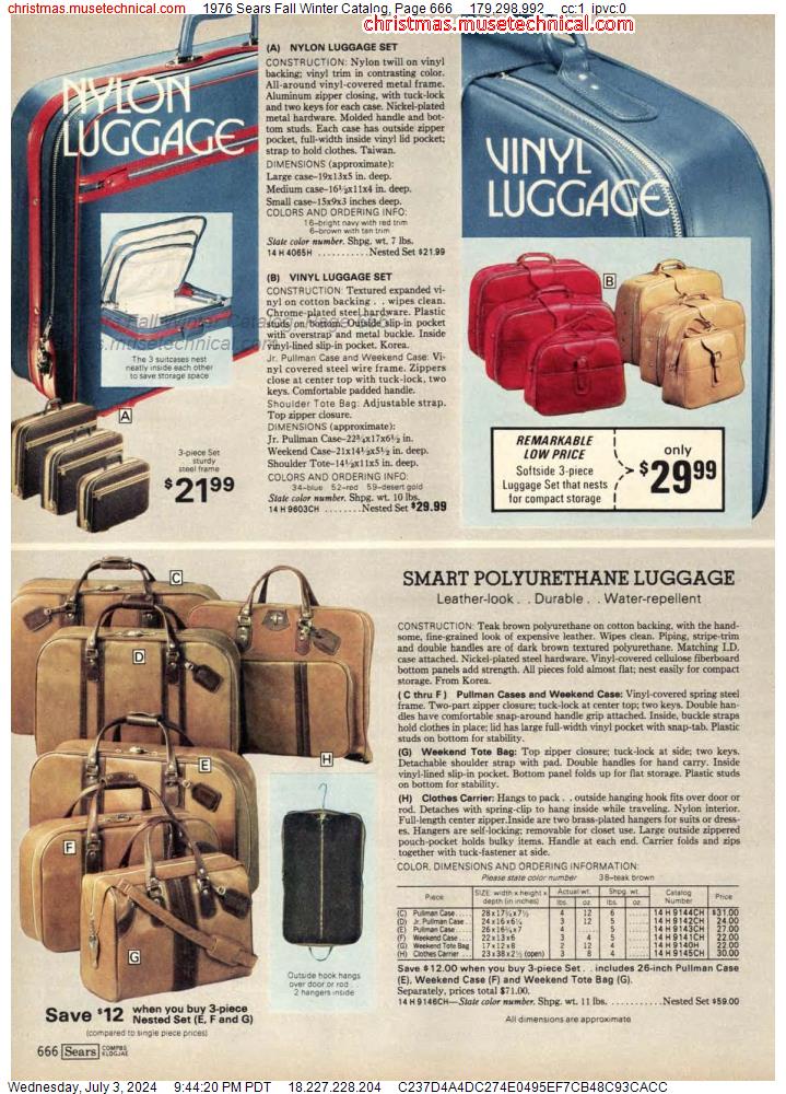 1976 Sears Fall Winter Catalog, Page 666