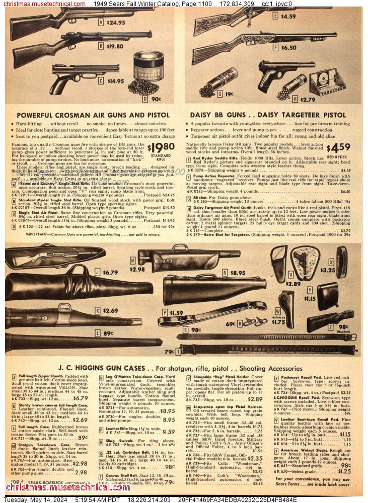 1949 Sears Fall Winter Catalog, Page 1100