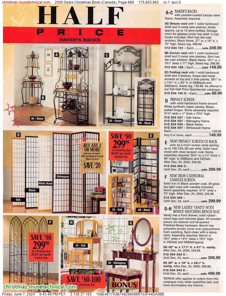2000 Sears Christmas Book (Canada), Page 668
