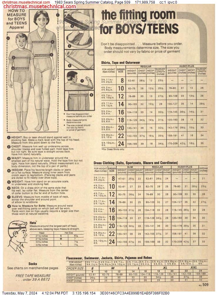 1983 Sears Spring Summer Catalog, Page 509