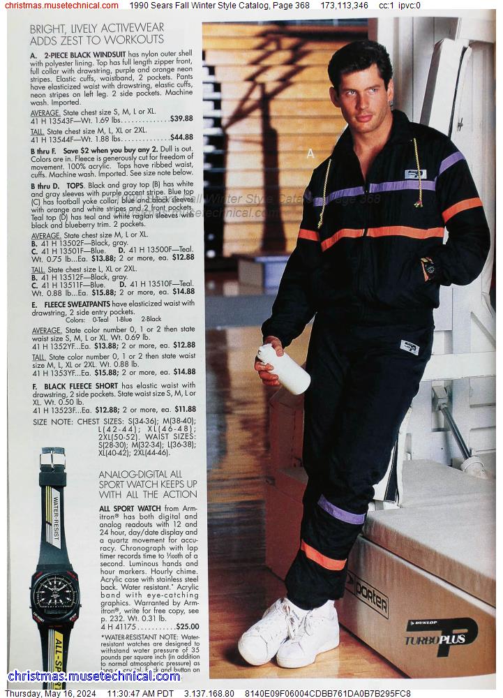 1990 Sears Fall Winter Style Catalog, Page 368