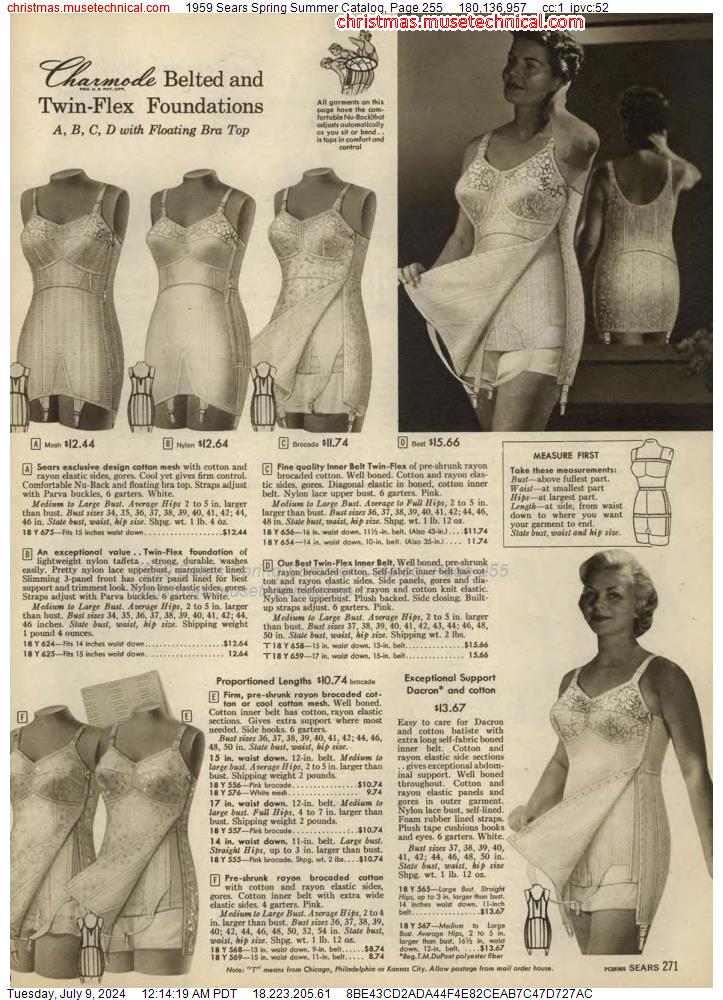 1959 Sears Spring Summer Catalog, Page 255