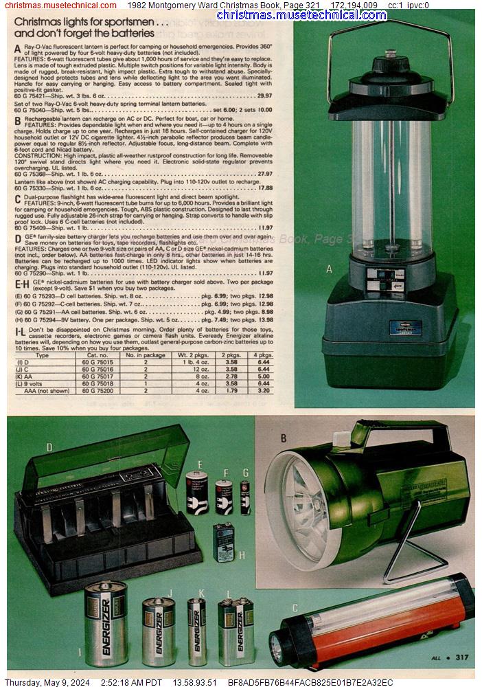 1982 Montgomery Ward Christmas Book, Page 321