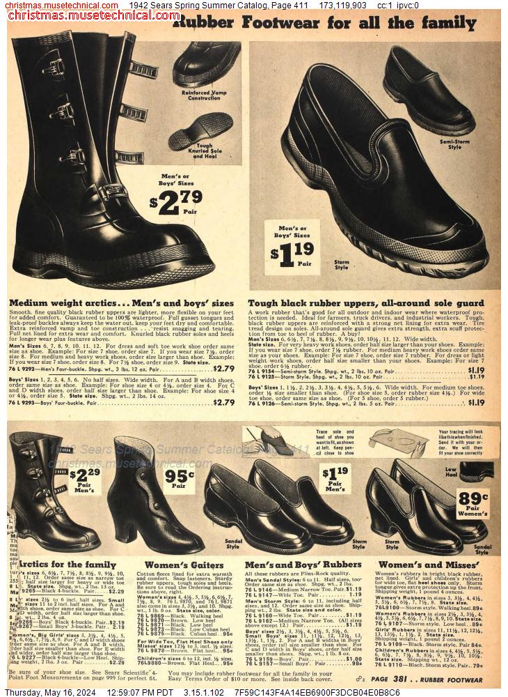 1942 Sears Spring Summer Catalog, Page 411