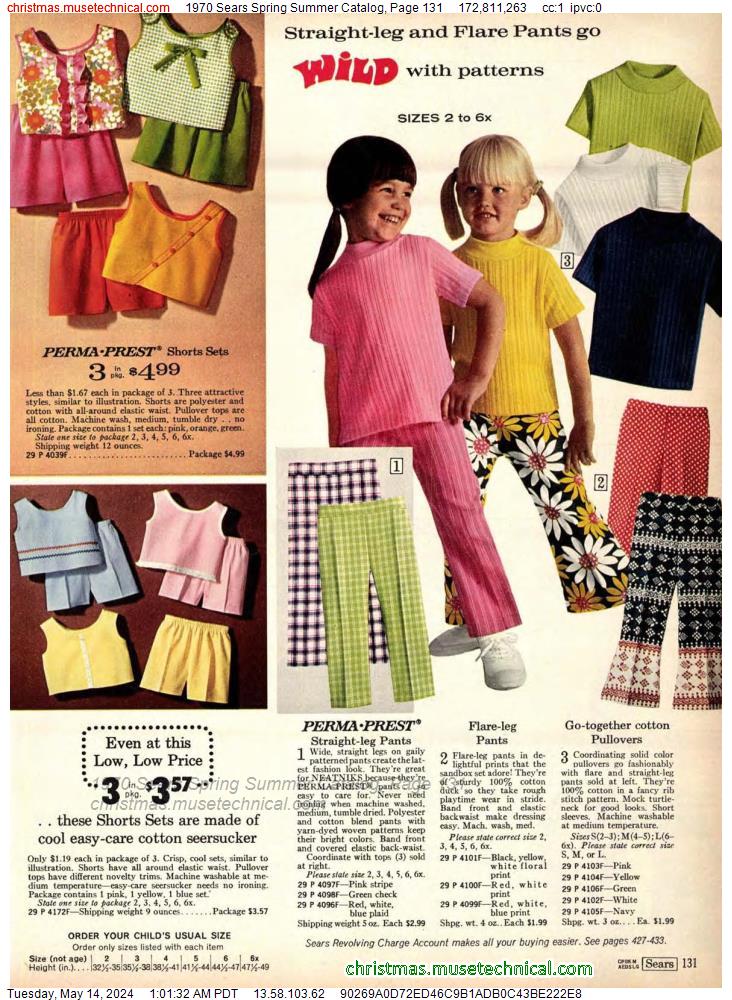 1970 Sears Spring Summer Catalog, Page 131