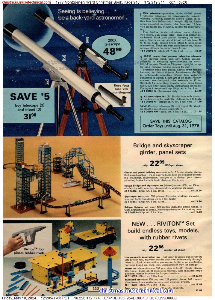 1977 Montgomery Ward Christmas Book, Page 340