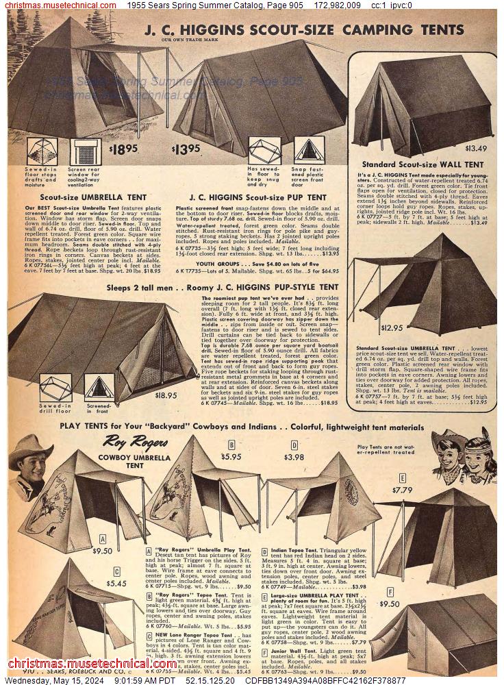 1955 Sears Spring Summer Catalog, Page 905