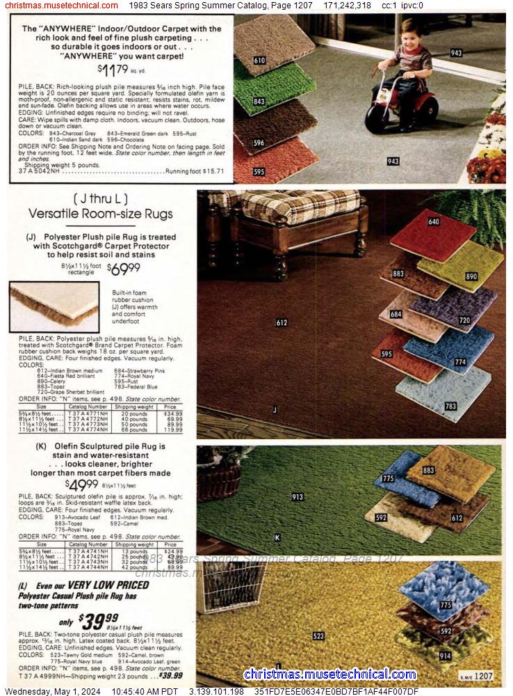 1983 Sears Spring Summer Catalog, Page 1207