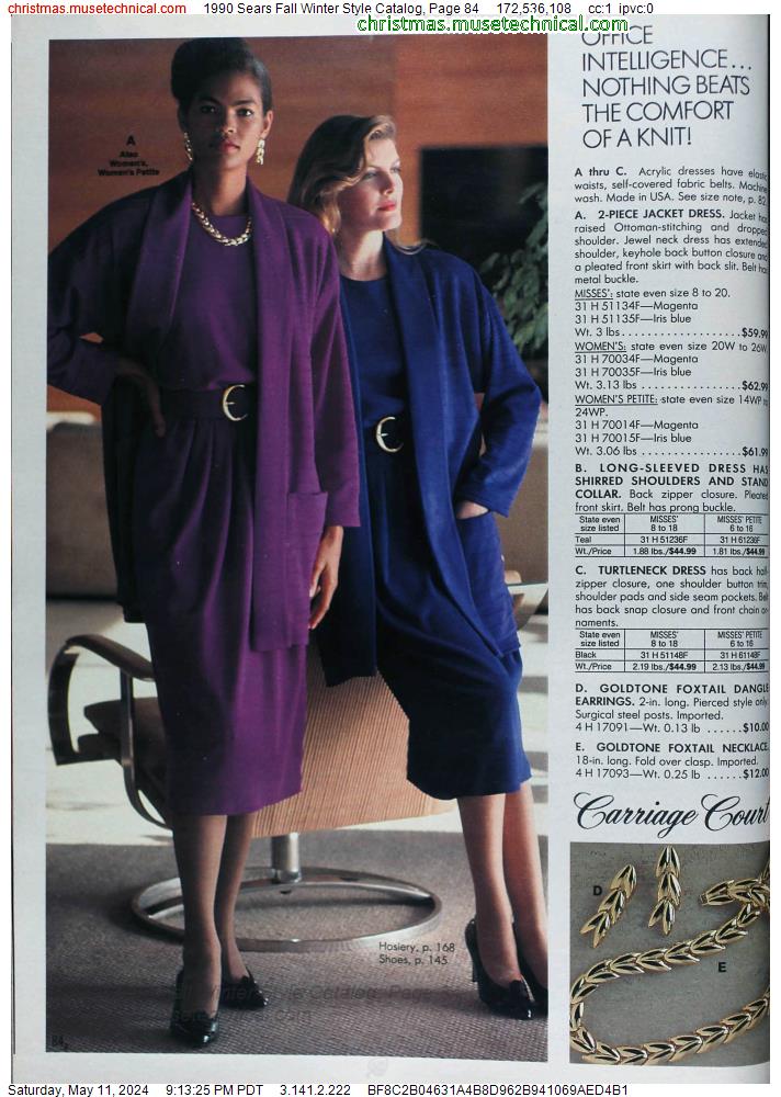 1990 Sears Fall Winter Style Catalog, Page 84