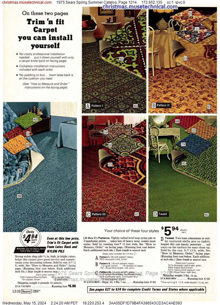 1975 Sears Spring Summer Catalog, Page 1214