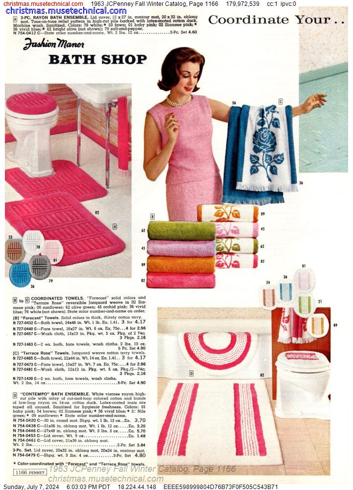 1963 JCPenney Fall Winter Catalog, Page 1166