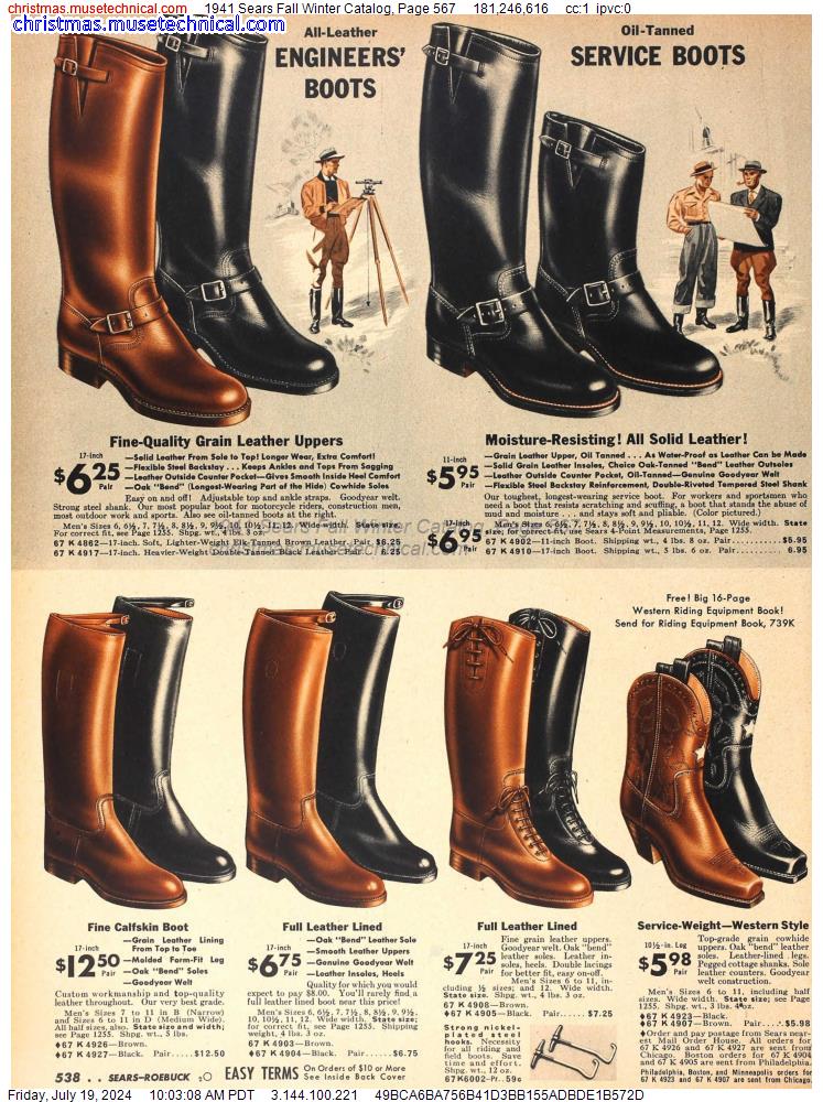 1941 Sears Fall Winter Catalog, Page 567
