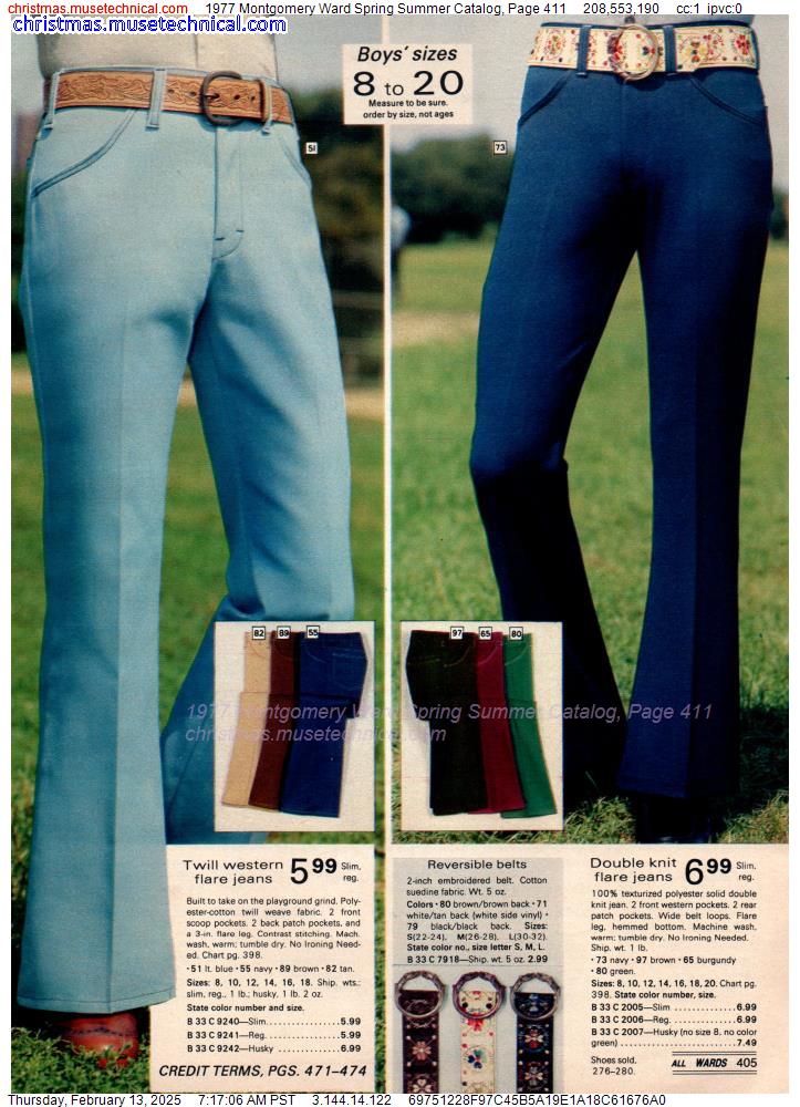 1977 Montgomery Ward Spring Summer Catalog, Page 411