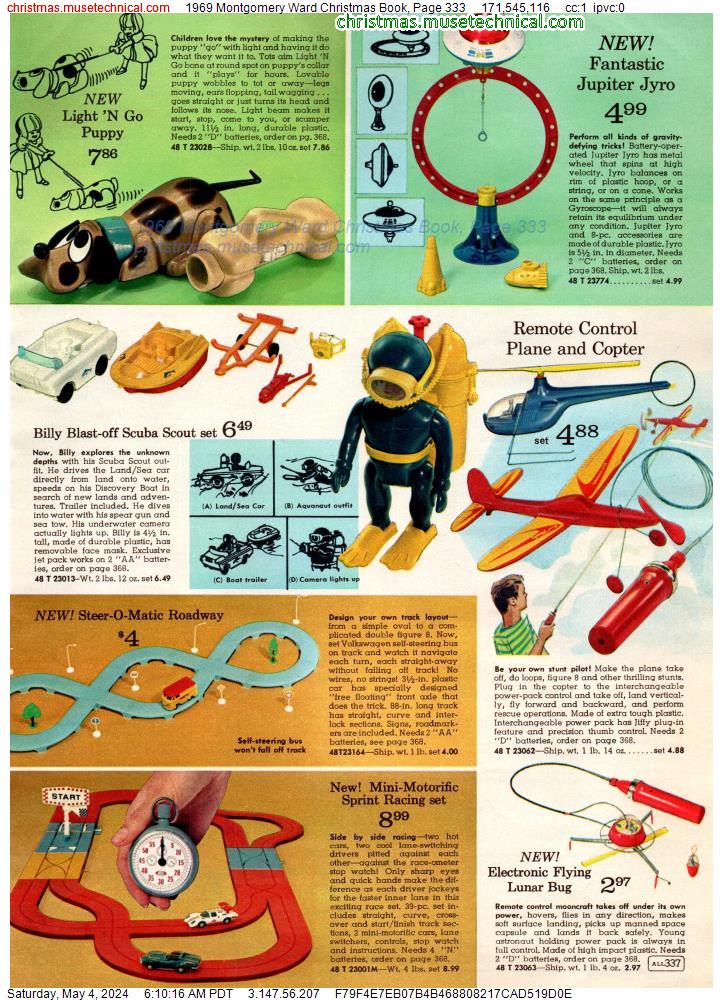 1969 Montgomery Ward Christmas Book, Page 333