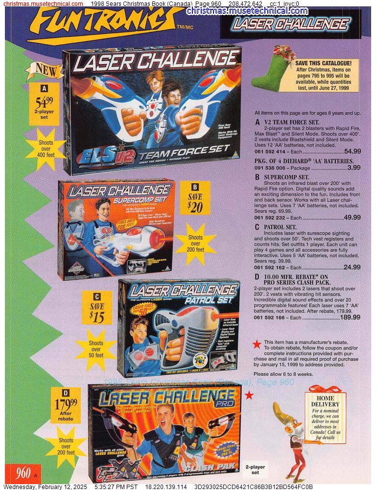 1998 Sears Christmas Book (Canada), Page 960