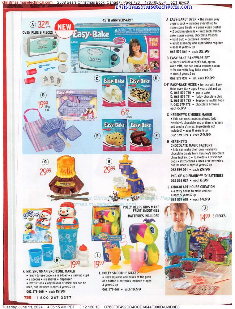 2008 Sears Christmas Book (Canada), Page 786