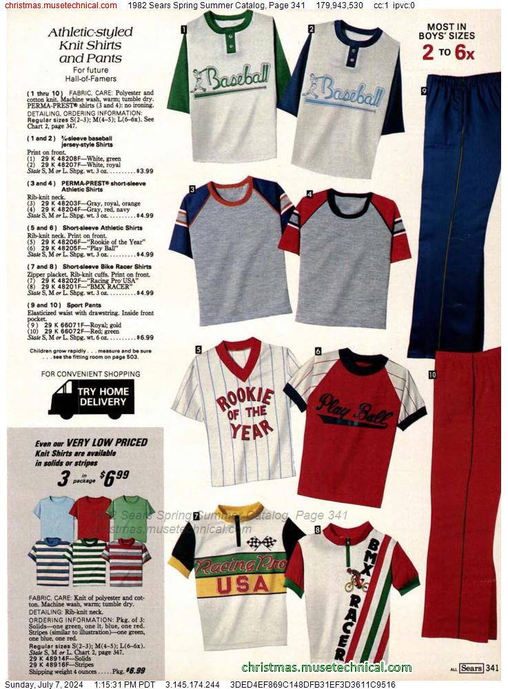 1982 Sears Spring Summer Catalog, Page 341