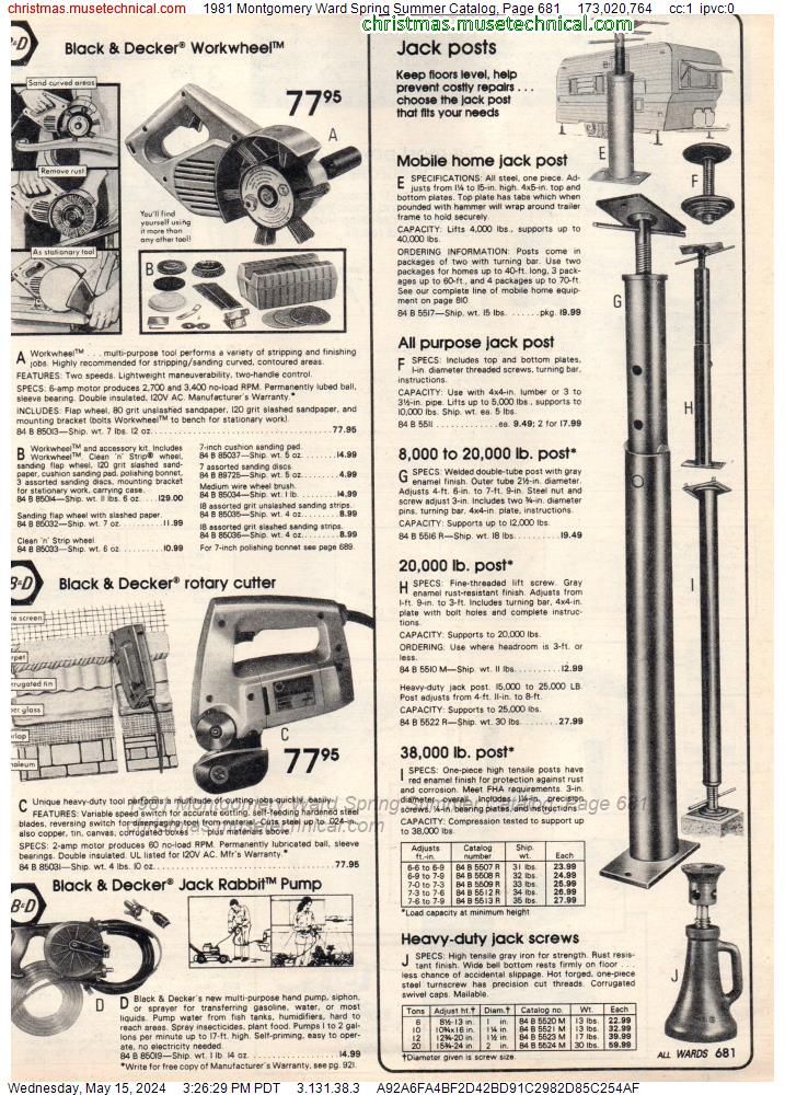 1981 Montgomery Ward Spring Summer Catalog, Page 681