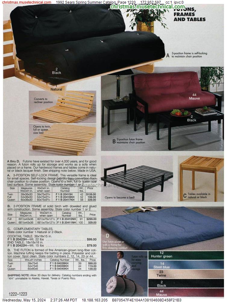 1992 Sears Spring Summer Catalog, Page 1220
