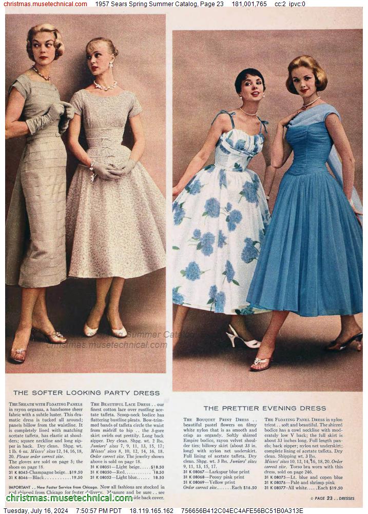 1957 Sears Spring Summer Catalog, Page 23