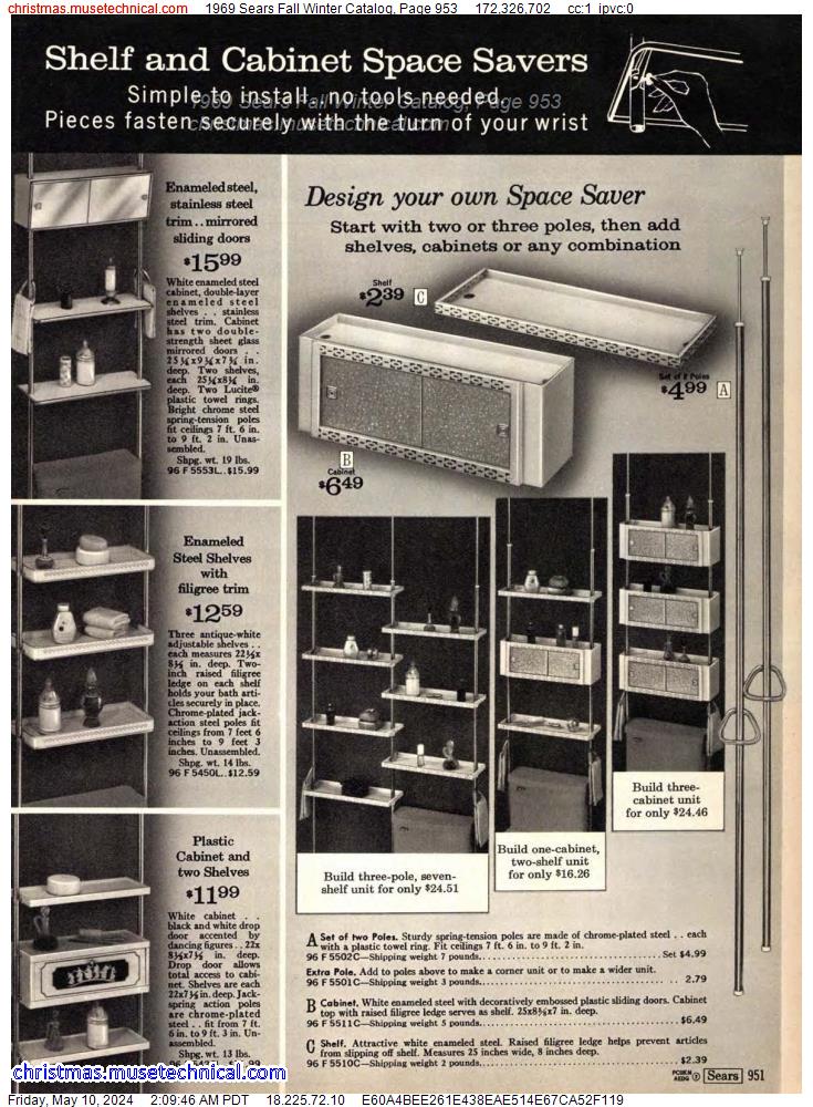 1969 Sears Fall Winter Catalog, Page 953