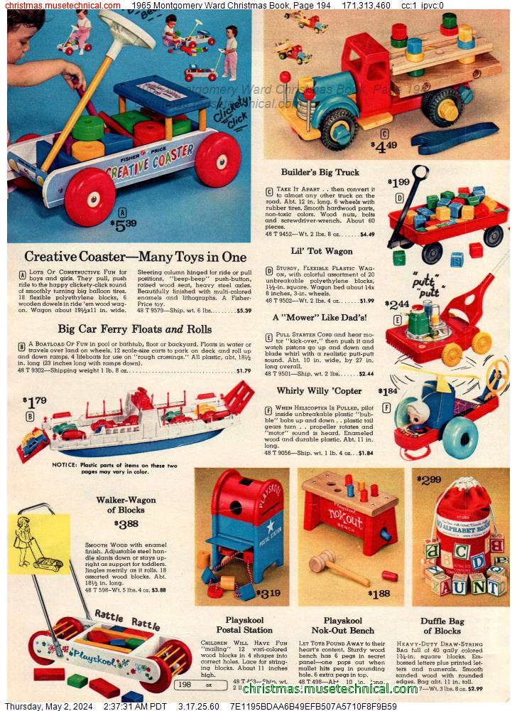 1965 Montgomery Ward Christmas Book, Page 194