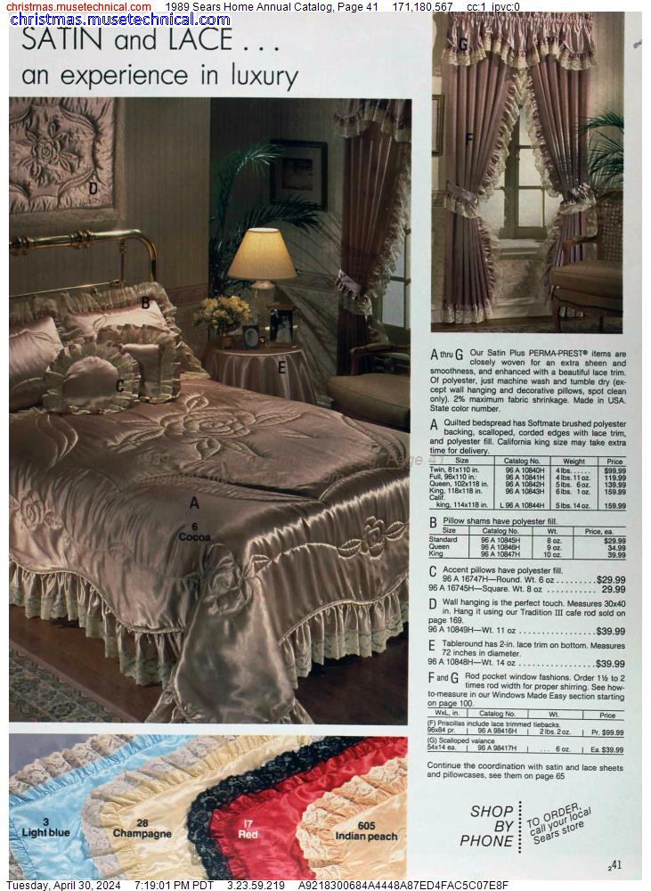 1989 Sears Home Annual Catalog, Page 41