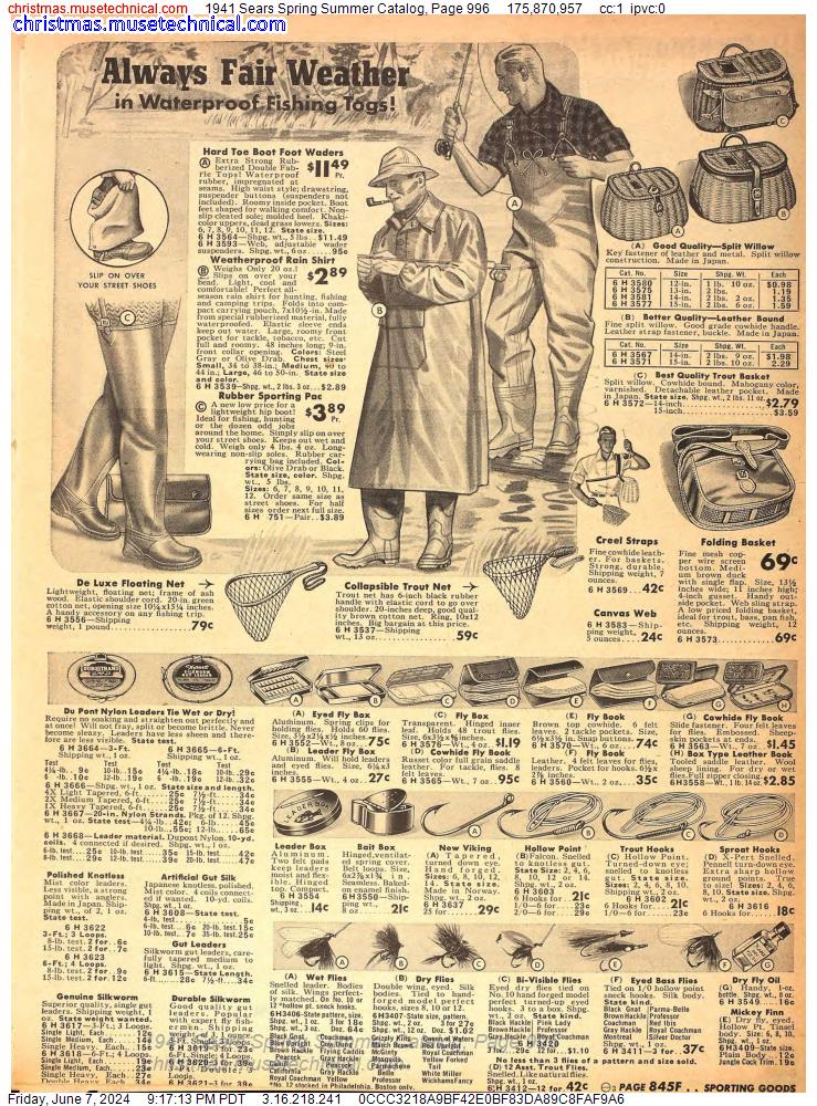 1941 Sears Spring Summer Catalog, Page 996