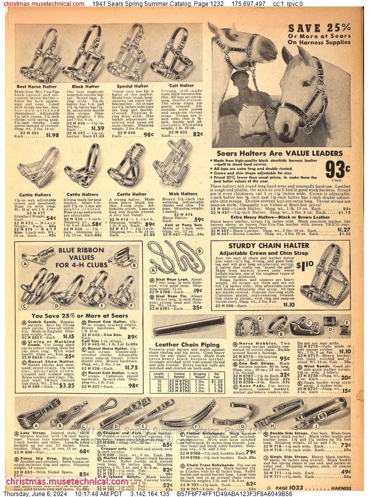 1941 Sears Spring Summer Catalog, Page 1232