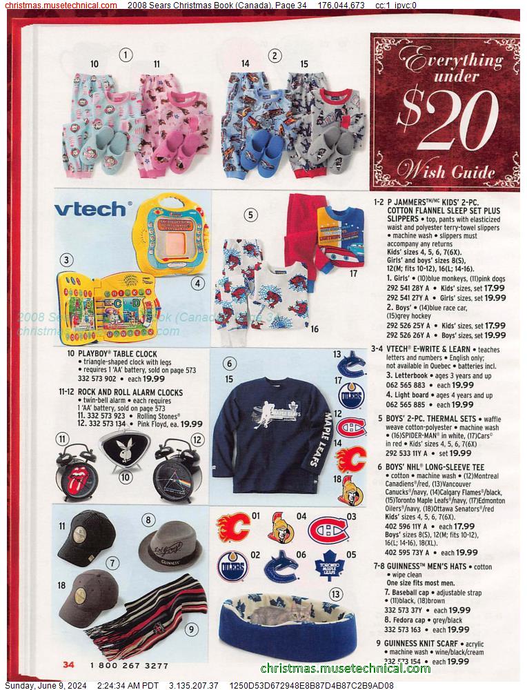 2008 Sears Christmas Book (Canada), Page 34