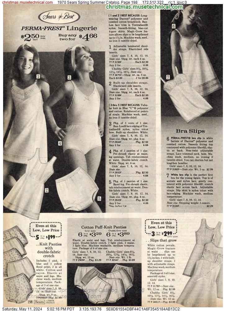 1970 Sears Spring Summer Catalog, Page 198