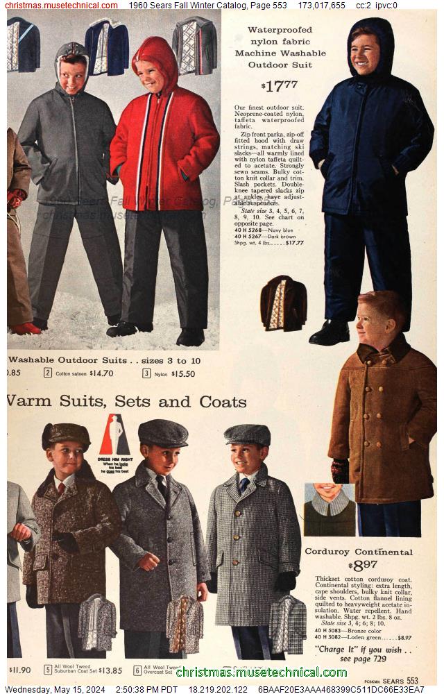 1960 Sears Fall Winter Catalog, Page 553