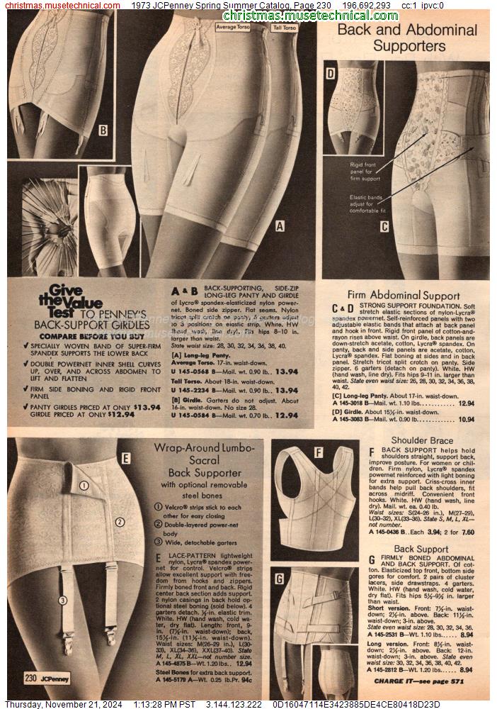 1973 JCPenney Spring Summer Catalog, Page 230