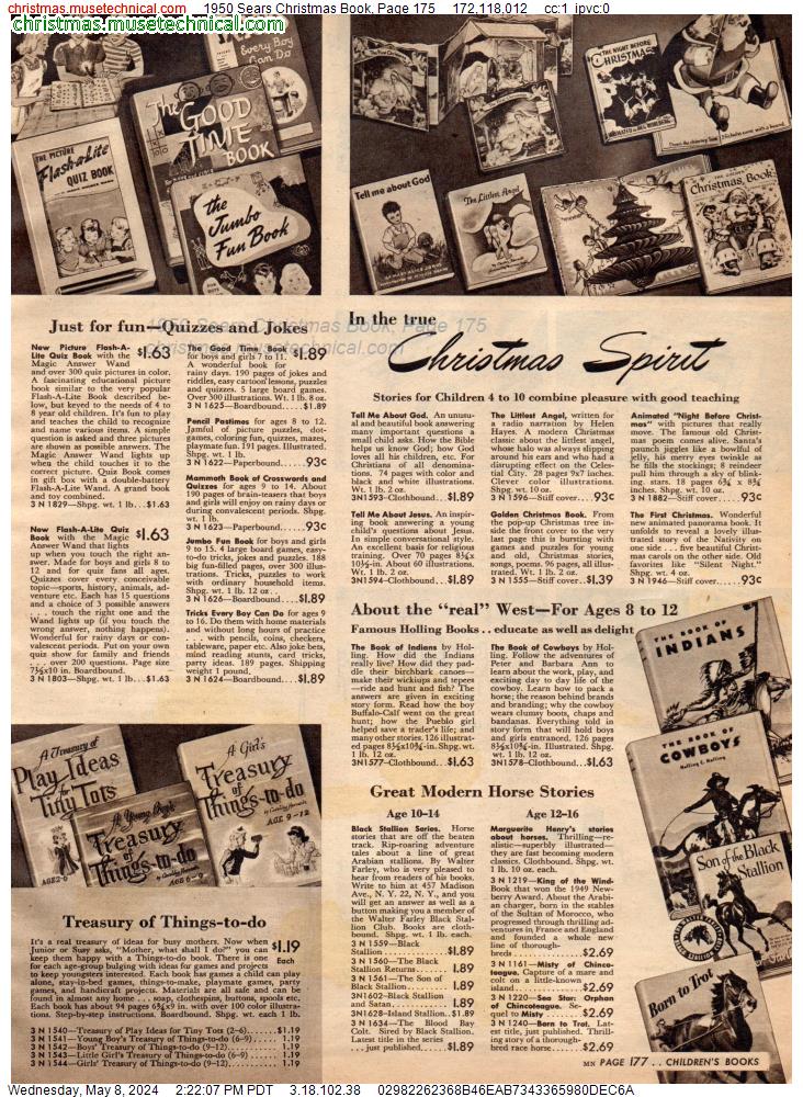 1950 Sears Christmas Book, Page 175