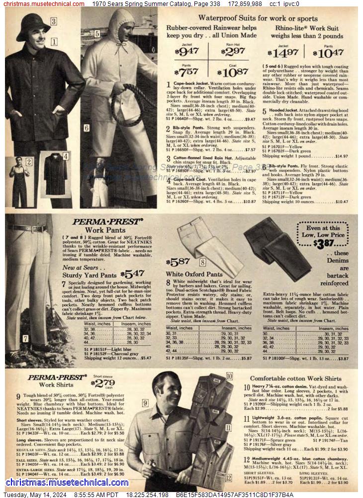 1970 Sears Spring Summer Catalog, Page 338