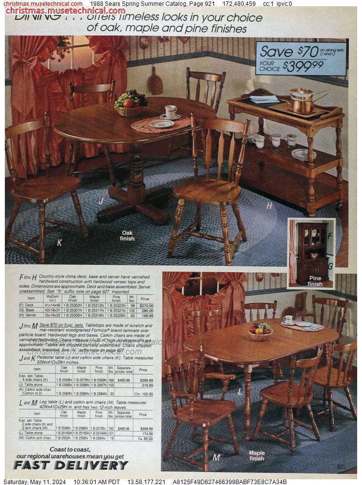 1988 Sears Spring Summer Catalog, Page 921