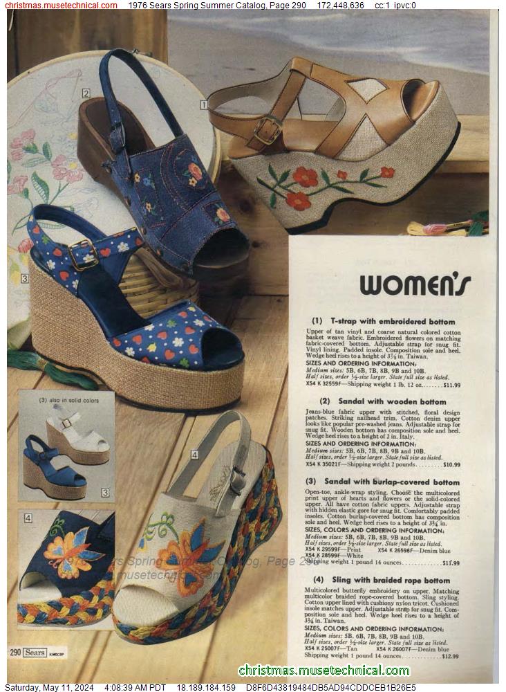 1976 Sears Spring Summer Catalog, Page 290