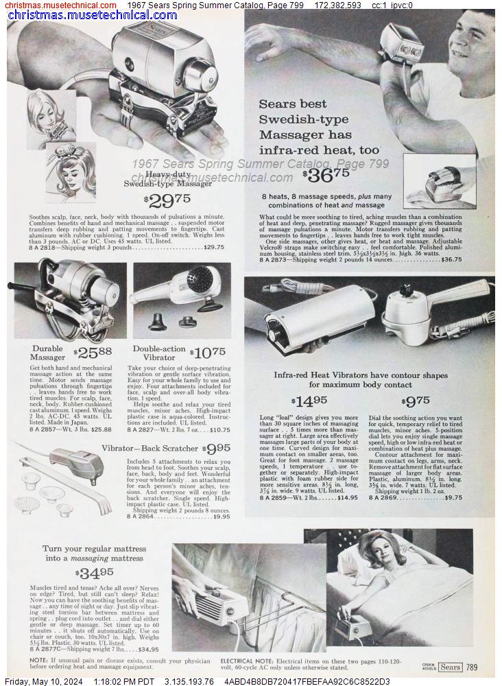 1967 Sears Spring Summer Catalog, Page 799