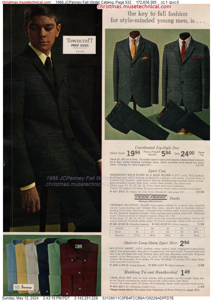 1966 JCPenney Fall Winter Catalog, Page 532