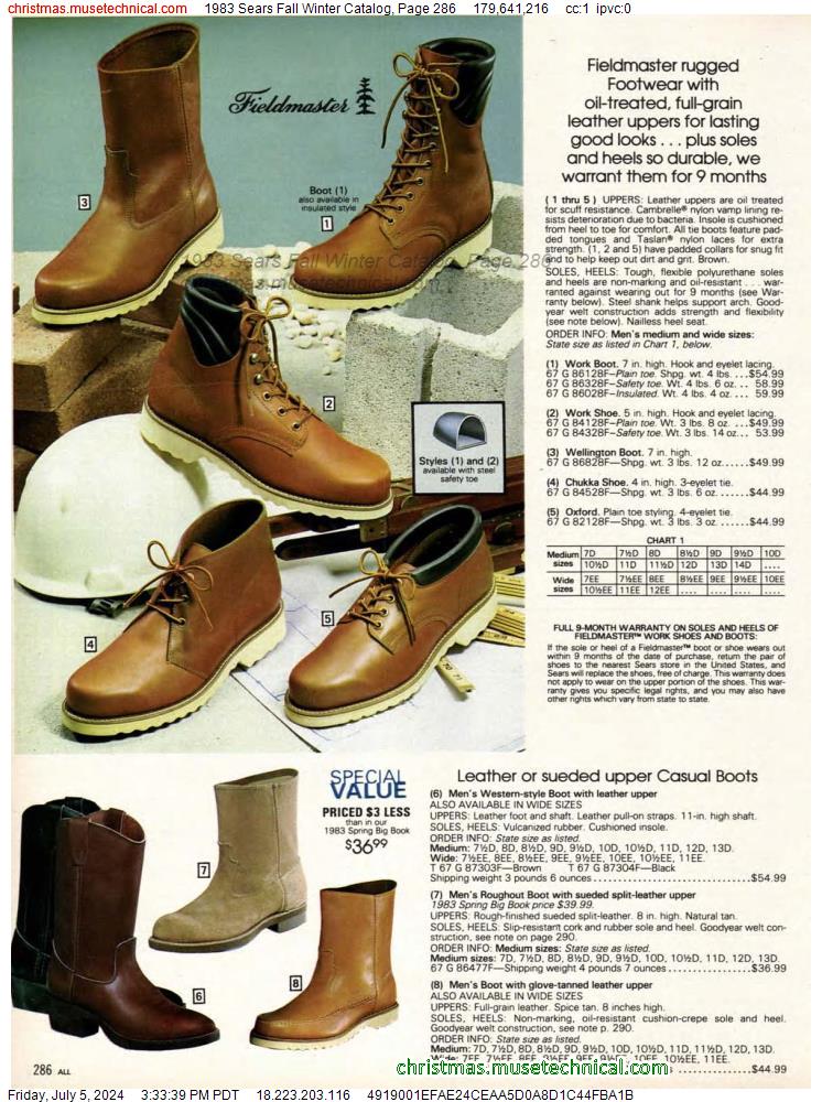 1983 Sears Fall Winter Catalog, Page 286