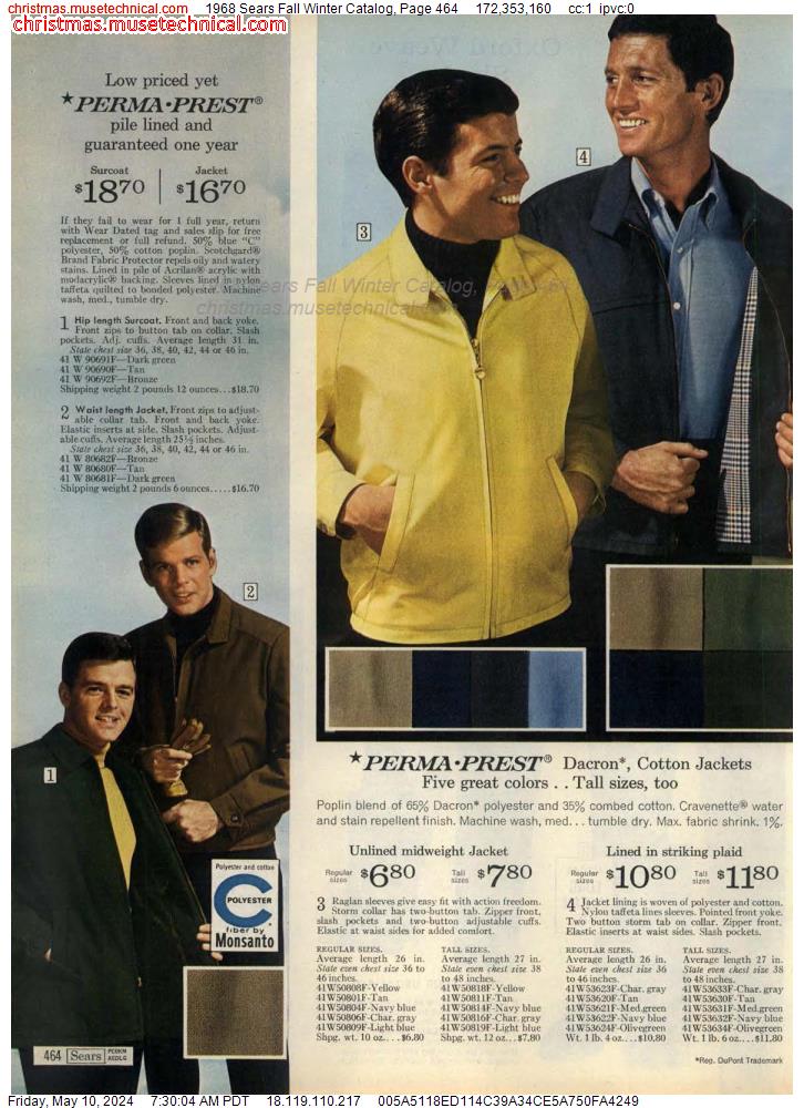 1968 Sears Fall Winter Catalog, Page 464