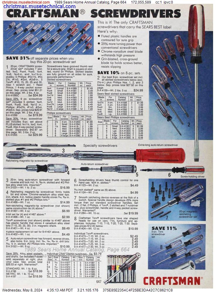 1989 Sears Home Annual Catalog, Page 664
