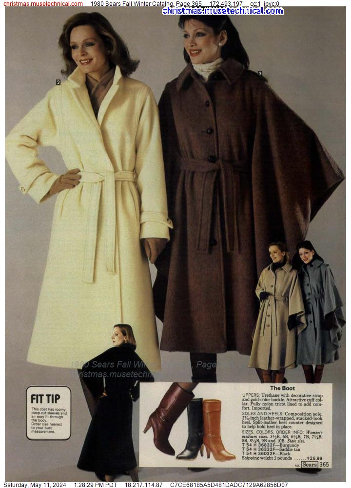 1980 Sears Fall Winter Catalog, Page 365