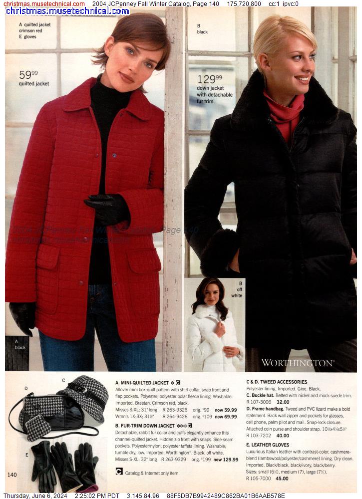 2004 JCPenney Fall Winter Catalog, Page 140