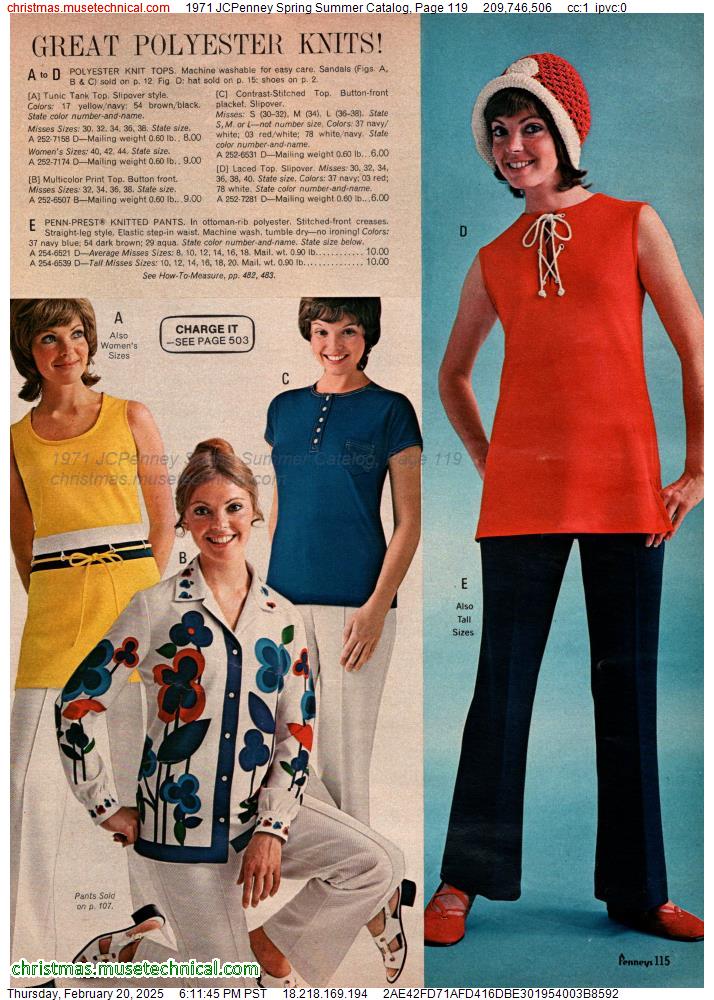 1971 JCPenney Spring Summer Catalog, Page 119