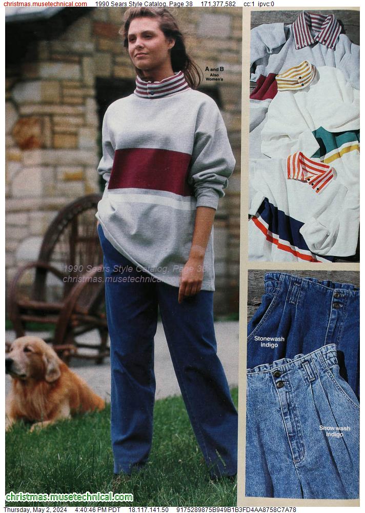 1990 Sears Style Catalog, Page 38