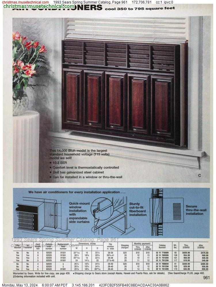 1993 Sears Spring Summer Catalog, Page 961