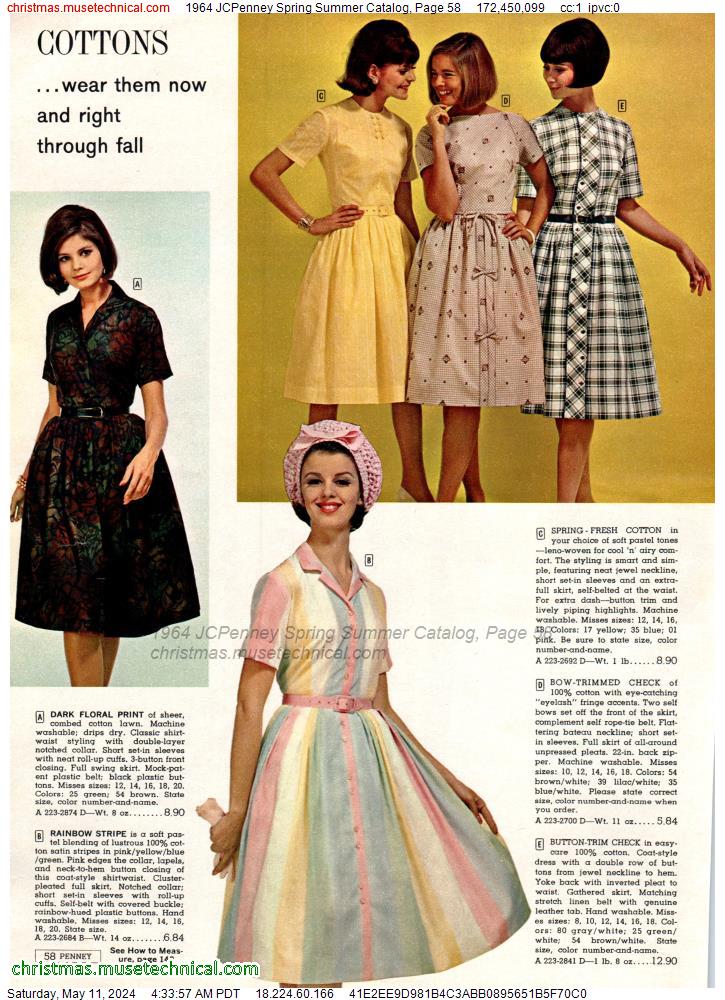 1964 JCPenney Spring Summer Catalog, Page 58